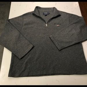 Ralph Lauren half zip pull over hoodie XL gray